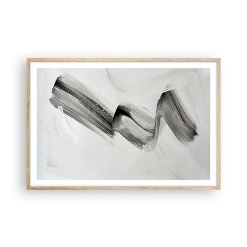 Poster in einem Rahmen aus heller Eiche - Lässig zum Spaß - 91x61 cm