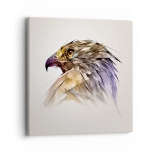 Bild auf Leinwand - Leinwandbild - Porträt eines Kriegers - 30x30 cm