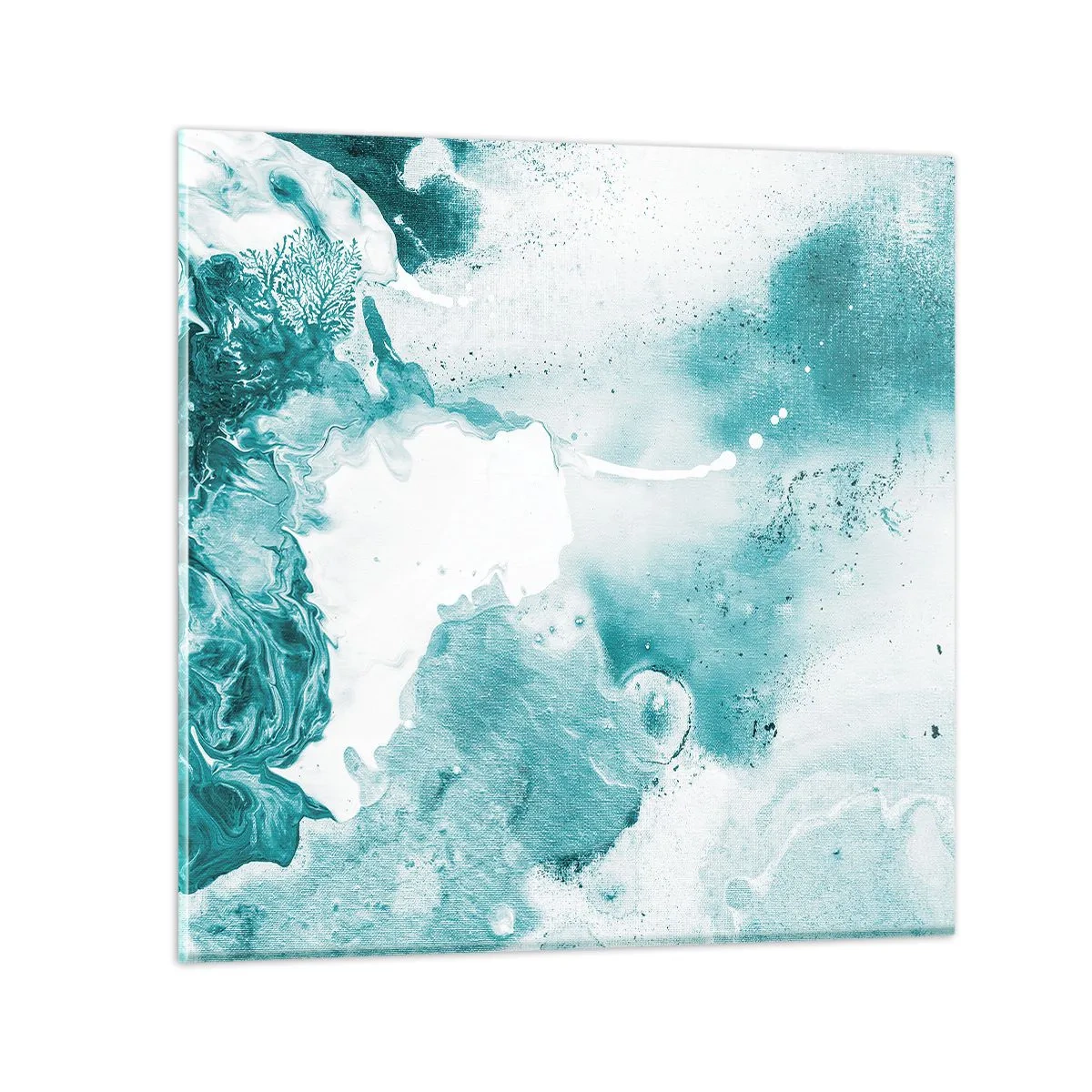 Glasbild - Bild auf glas - Morast von Blau - 40x40 cm