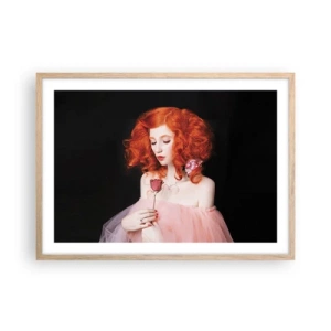 Poster in einem Rahmen aus heller Eiche - Im barocken Stil - 70x50 cm