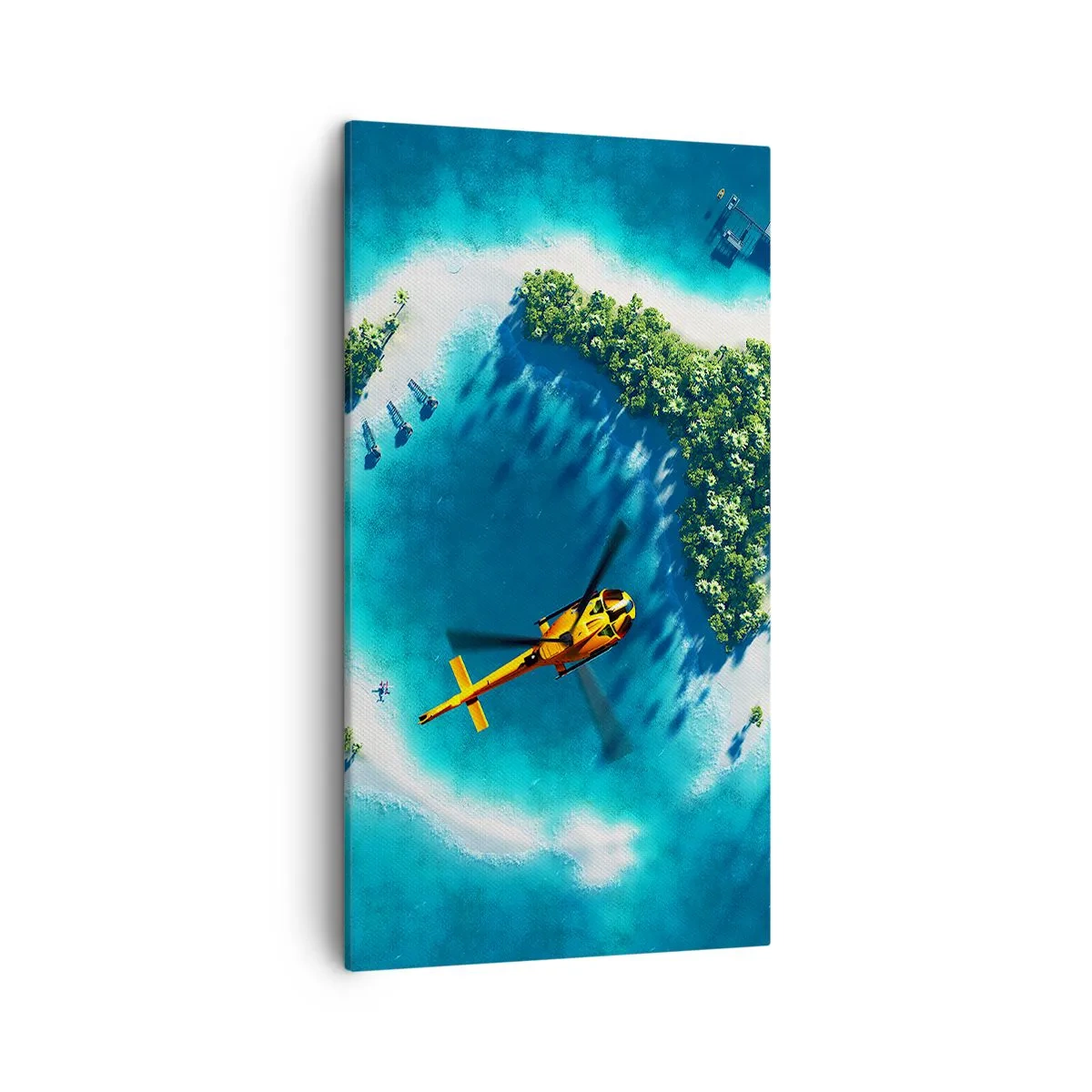 Bild auf Leinwand - Leinwandbild - Kauf dir eine Insel - 45x80 cm