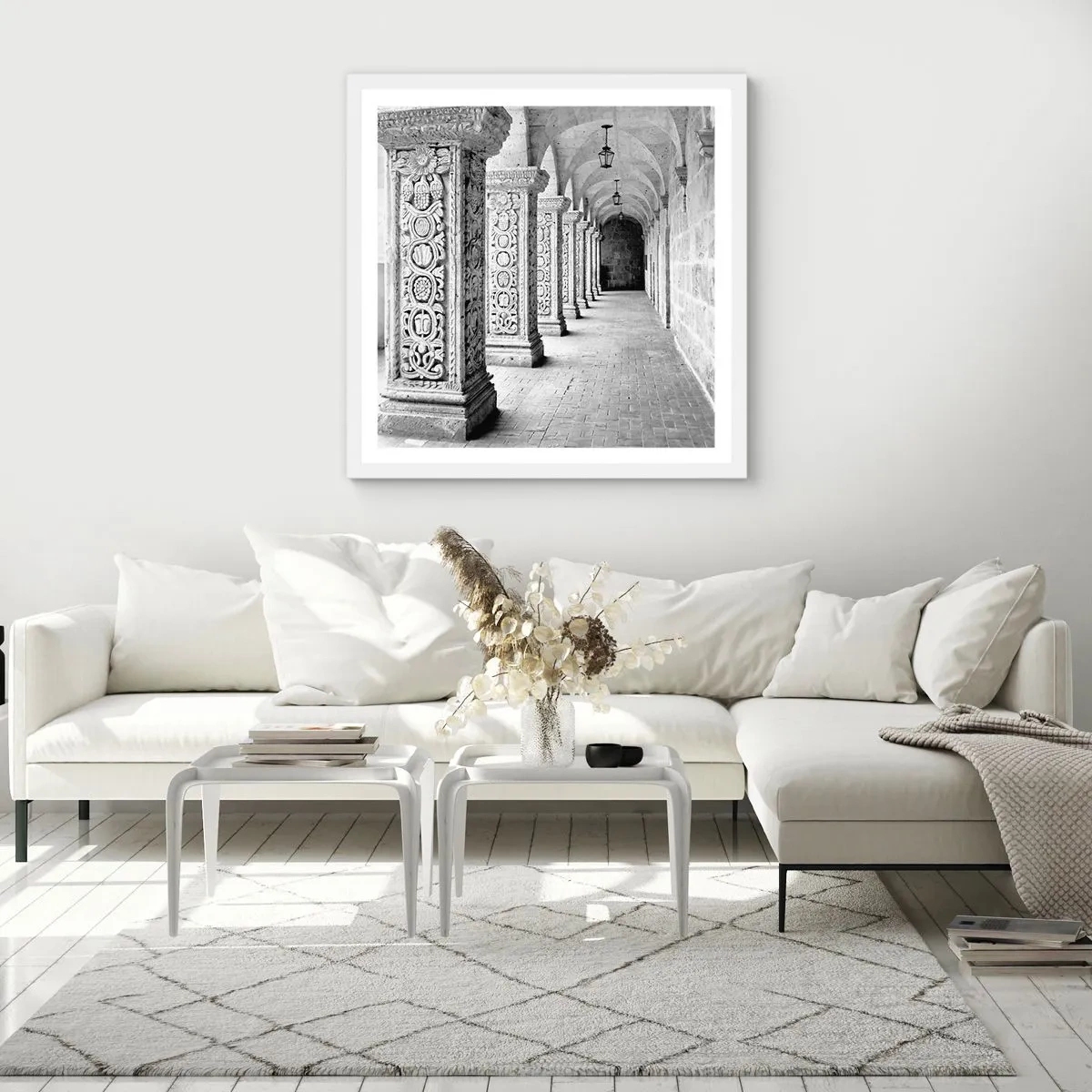 Poster in einem weißen Rahmen - Und wo geht’s hin...? - 40x40 cm