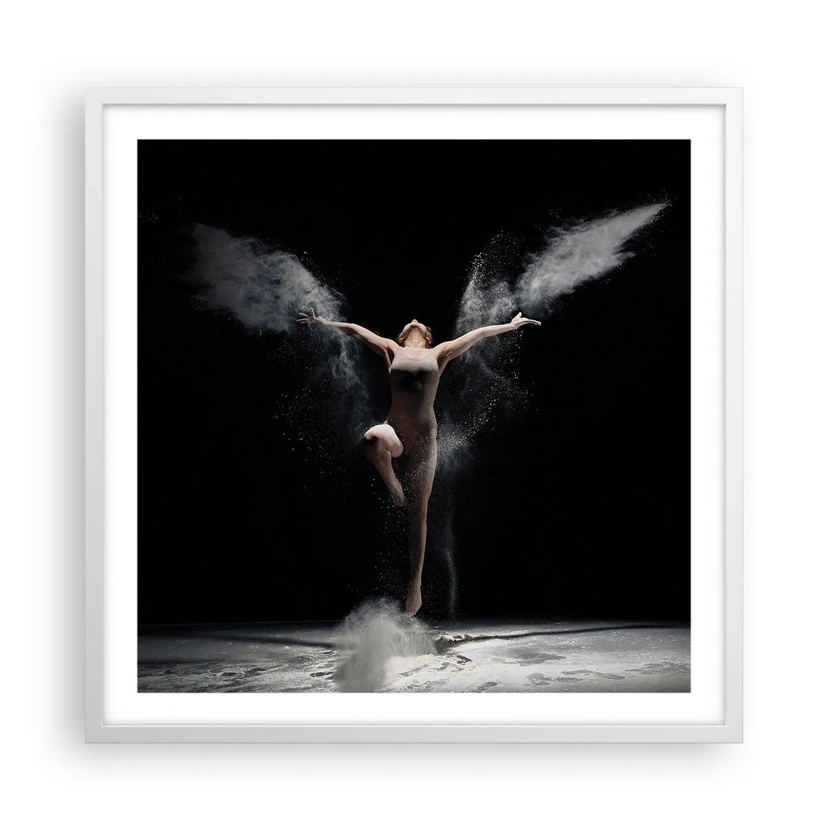 Poster in einem weißen Rahmen - Elfen existieren - 60x60 cm