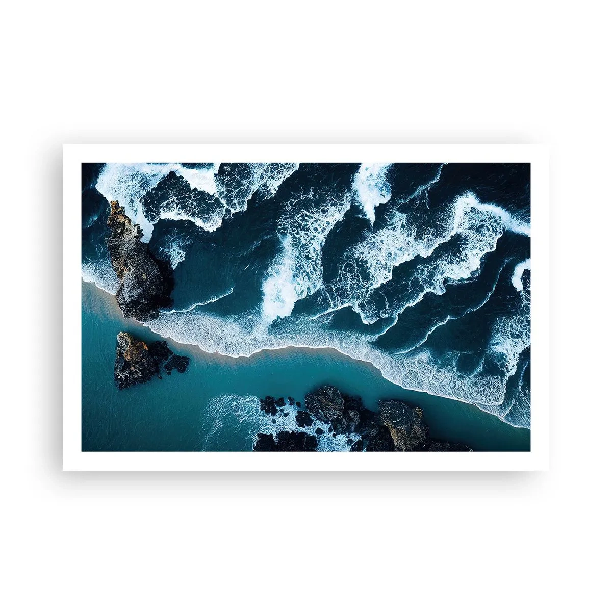 Poster - In Wellen gehüllt - 91x61 cm