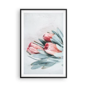 Poster in einem schwarzem Rahmen - Schämen sich für ihre eigene Schönheit - 61x91 cm