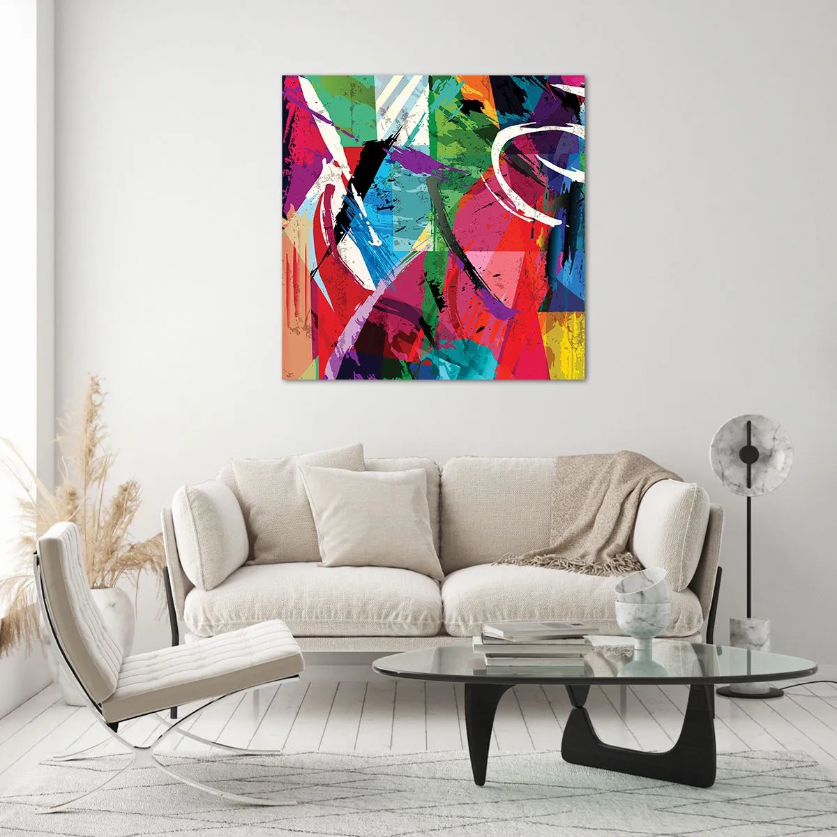 Glasbild - Bild auf glas - Schnell, spritzig und springt - 70x70 cm