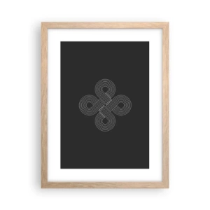 Poster in einem Rahmen aus heller Eiche - Im keltischen Geist - 30x40 cm