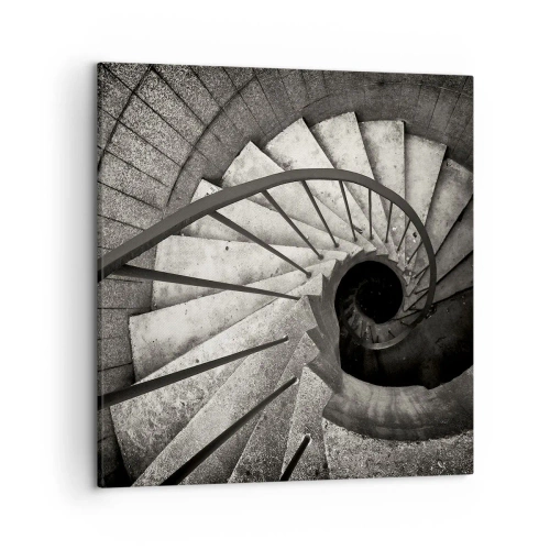 Bild auf Leinwand - Leinwandbild - Treppe hoch, Treppe runter - 50x50 cm