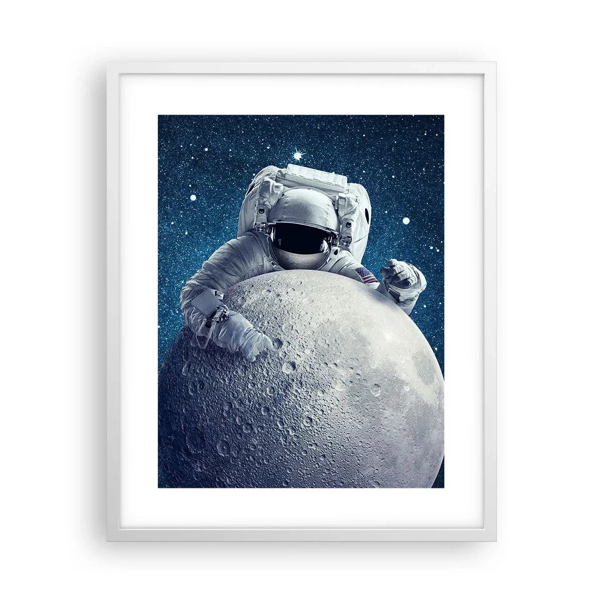 Poster in einem weißen Rahmen - Weltraumjoker - 40x50 cm