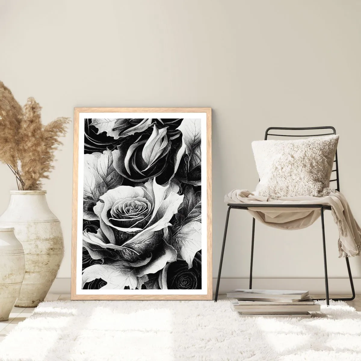 Poster in einem Rahmen aus heller Eiche - Immer Königin - 70x100 cm
