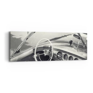 Bild auf Leinwand - Leinwandbild - Wetter für die Reichen - 90x30 cm