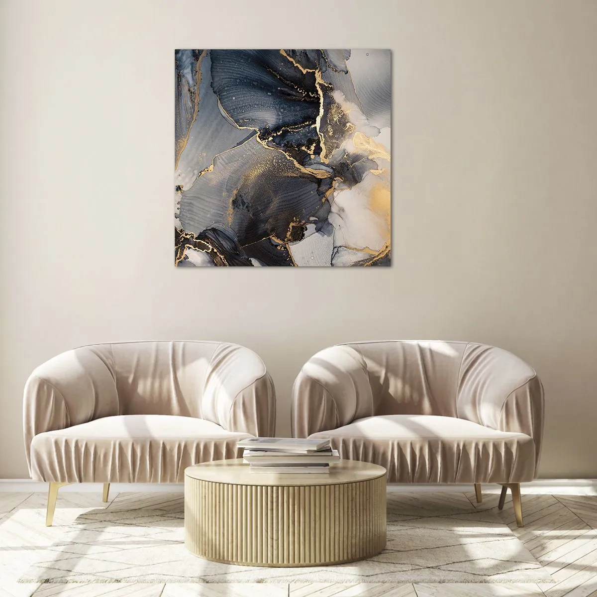 Glasbild - Bild auf glas - Leben aus Stein - 50x50 cm