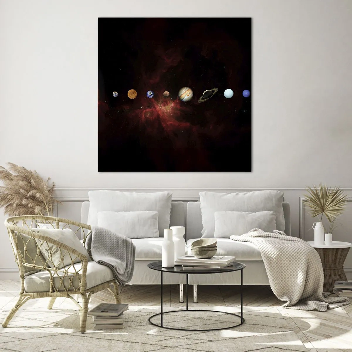 Glasbild - Bild auf glas - Unsere Nachbarschaft - 60x60 cm