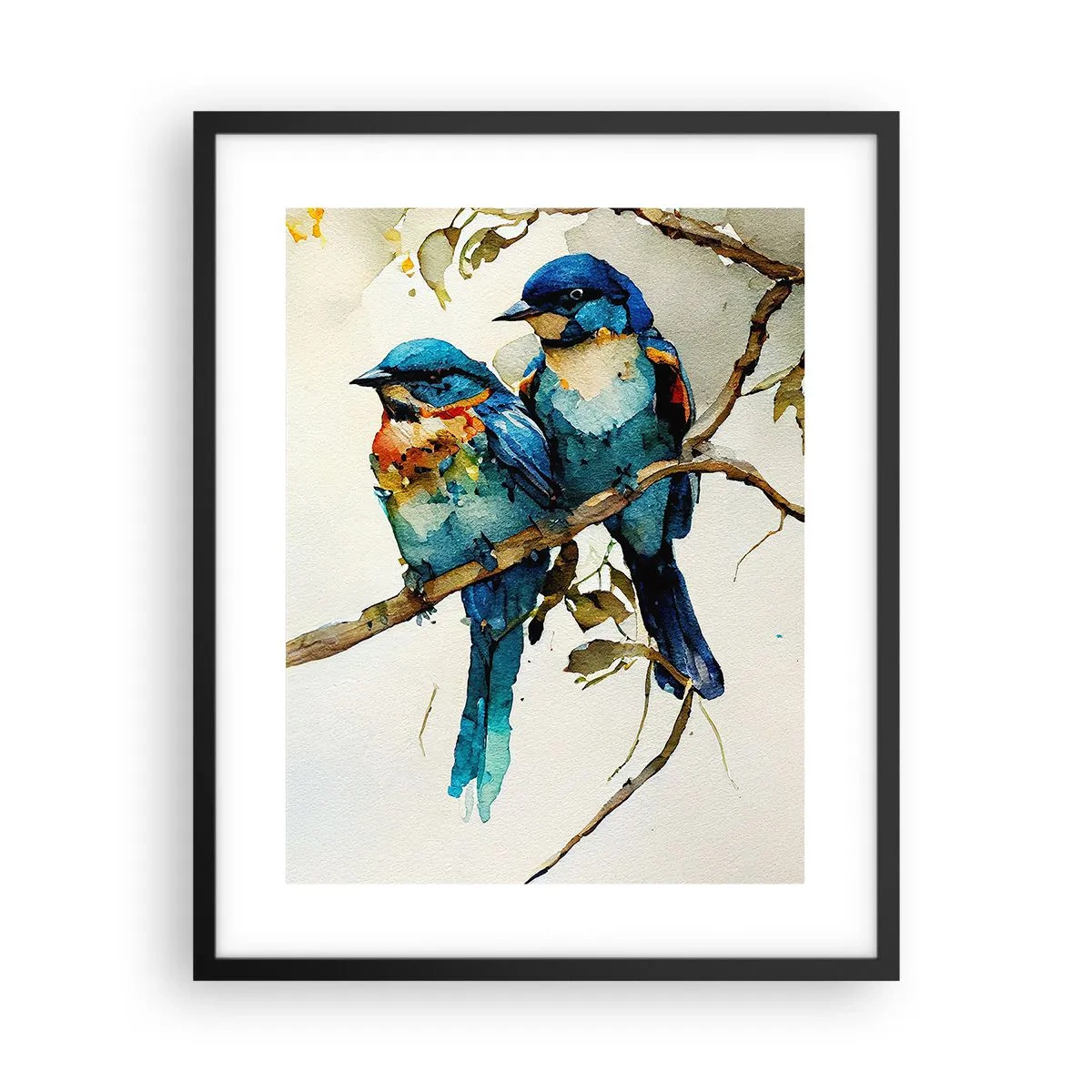 Poster in einem schwarzem Rahmen - War er beleidigt? - 40x50 cm