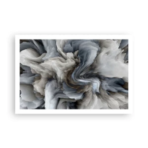 Poster - Stein und Blume - 91x61 cm