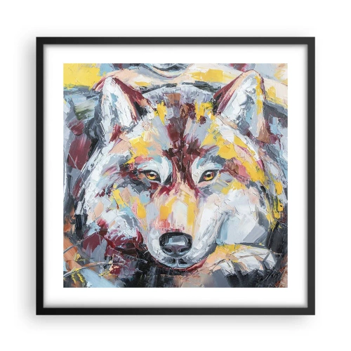 Poster in einem schwarzem Rahmen - Seelenfrieden unter den Lieben - 50x50 cm