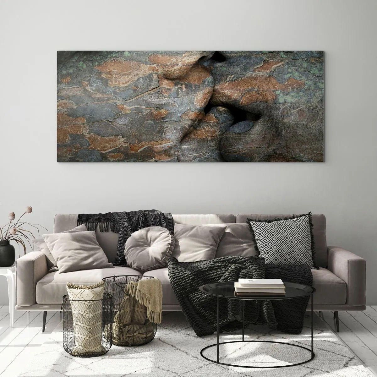 Glasbild - Bild auf glas - Für immer zusammen - 90x30 cm