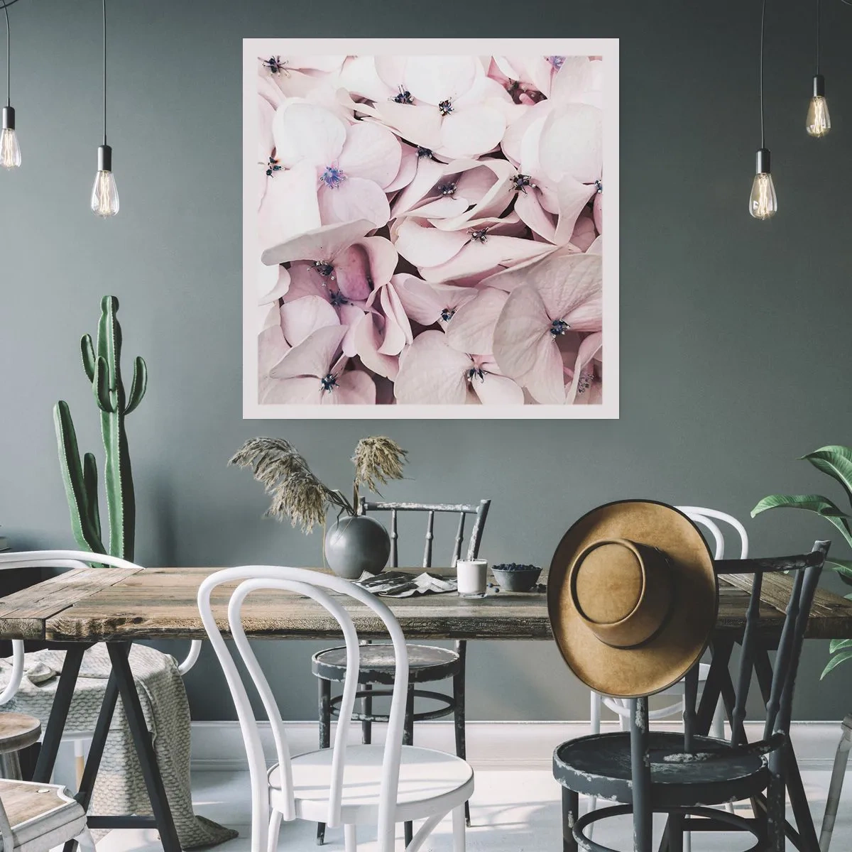 Poster - In einer Blumenflut - 50x50 cm