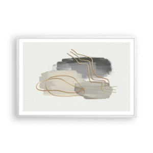 Poster in einem weißen Rahmen - Dauer und Bewegung - 91x61 cm
