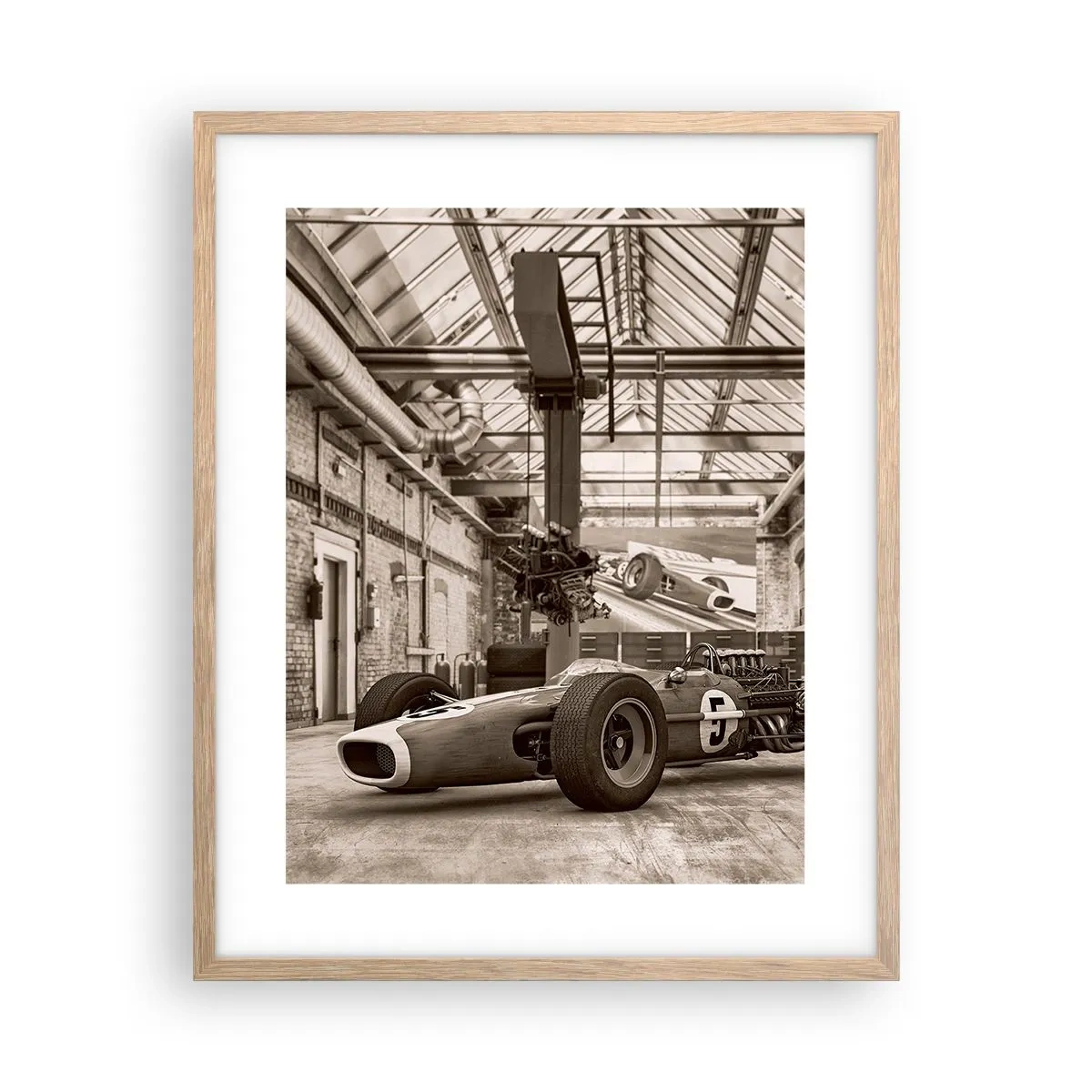 Poster in einem Rahmen aus heller Eiche - Die Siegerruhe - 40x50 cm