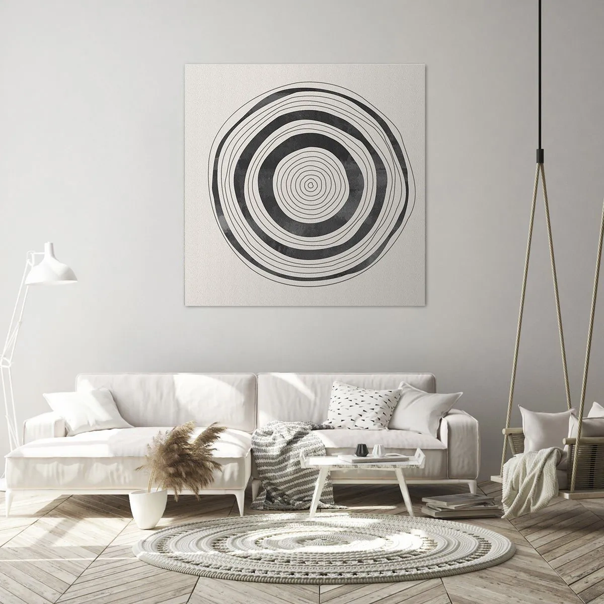 Bild auf Leinwand - Leinwandbild - Wichtig ist, was dazwischen liegt - 40x40 cm