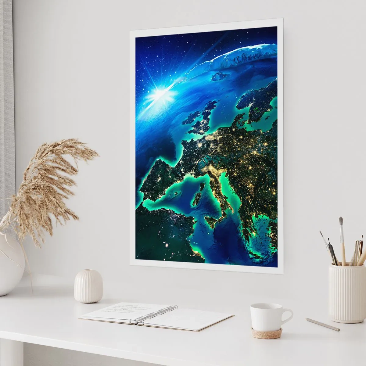 Poster - Funkelndes Europa - 40x50 cm