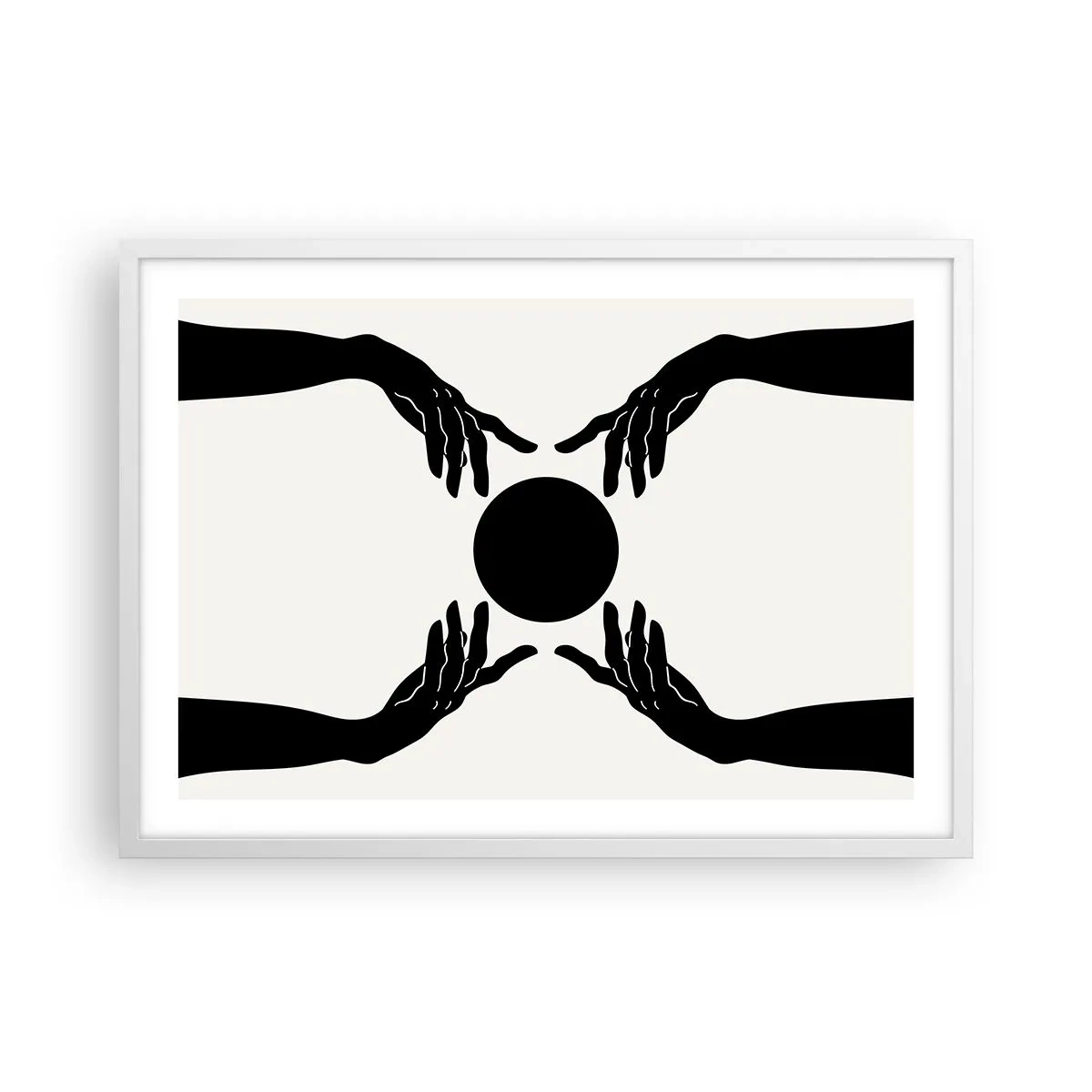 Poster in einem weißen Rahmen - Geheimes Zeichen - 70x50 cm