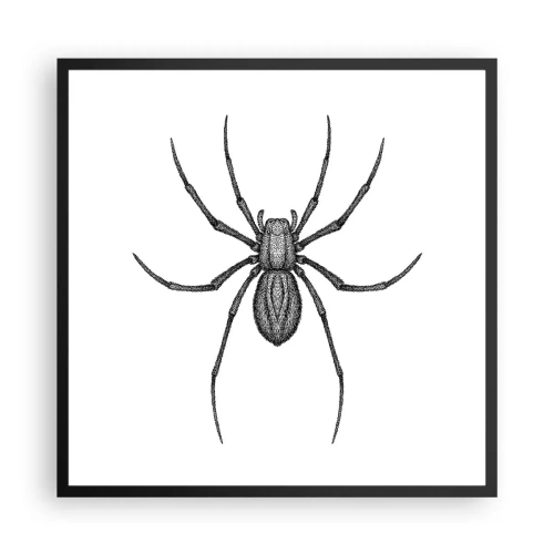 Poster in einem schwarzem Rahmen - Beunruhigende Präzision - 60x60 cm