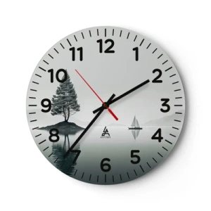 Wanduhr - Glasuhr - Traum - 30x30 cm