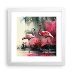 Poster in einem weißen Rahmen - Lektion in natürlicher Anmut - 30x30 cm