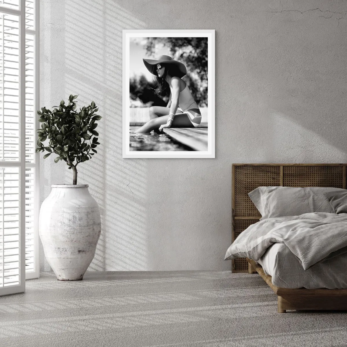 Poster in einem weißen Rahmen - Sommertraum - 40x50 cm