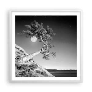 Poster in einem weißen Rahmen - Siegreiche Kämpferin - 60x60 cm