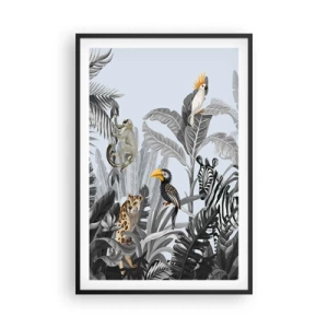 Poster in einem schwarzem Rahmen - Afrikanisches Märchen - 61x91 cm