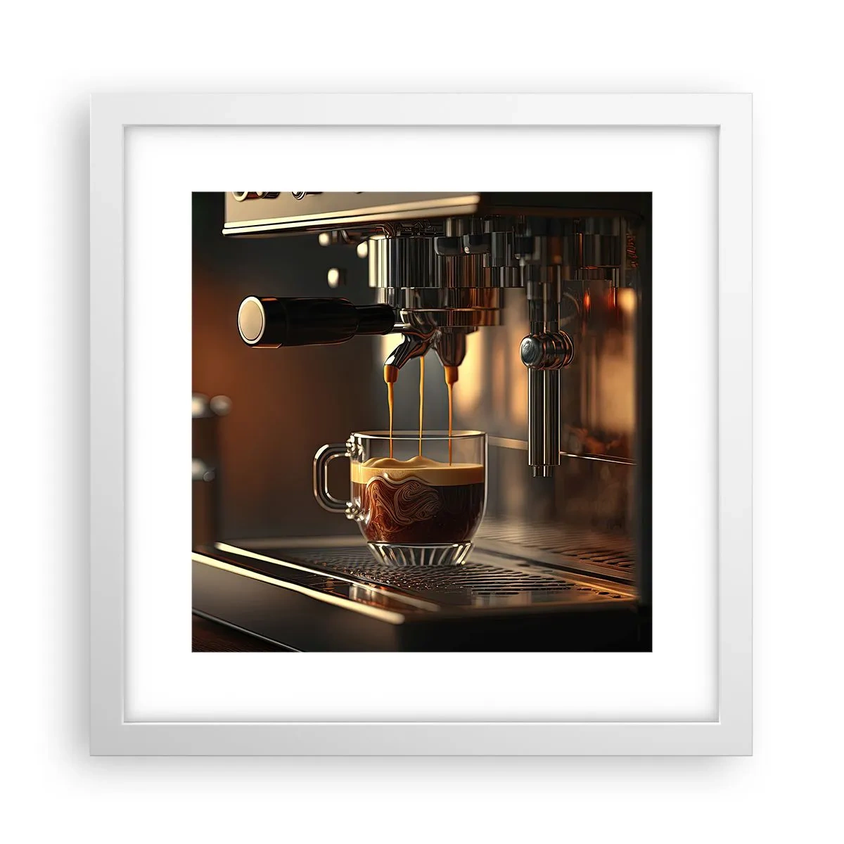 Poster in einem weißen Rahmen - Sinnliche Mischung - 30x30 cm