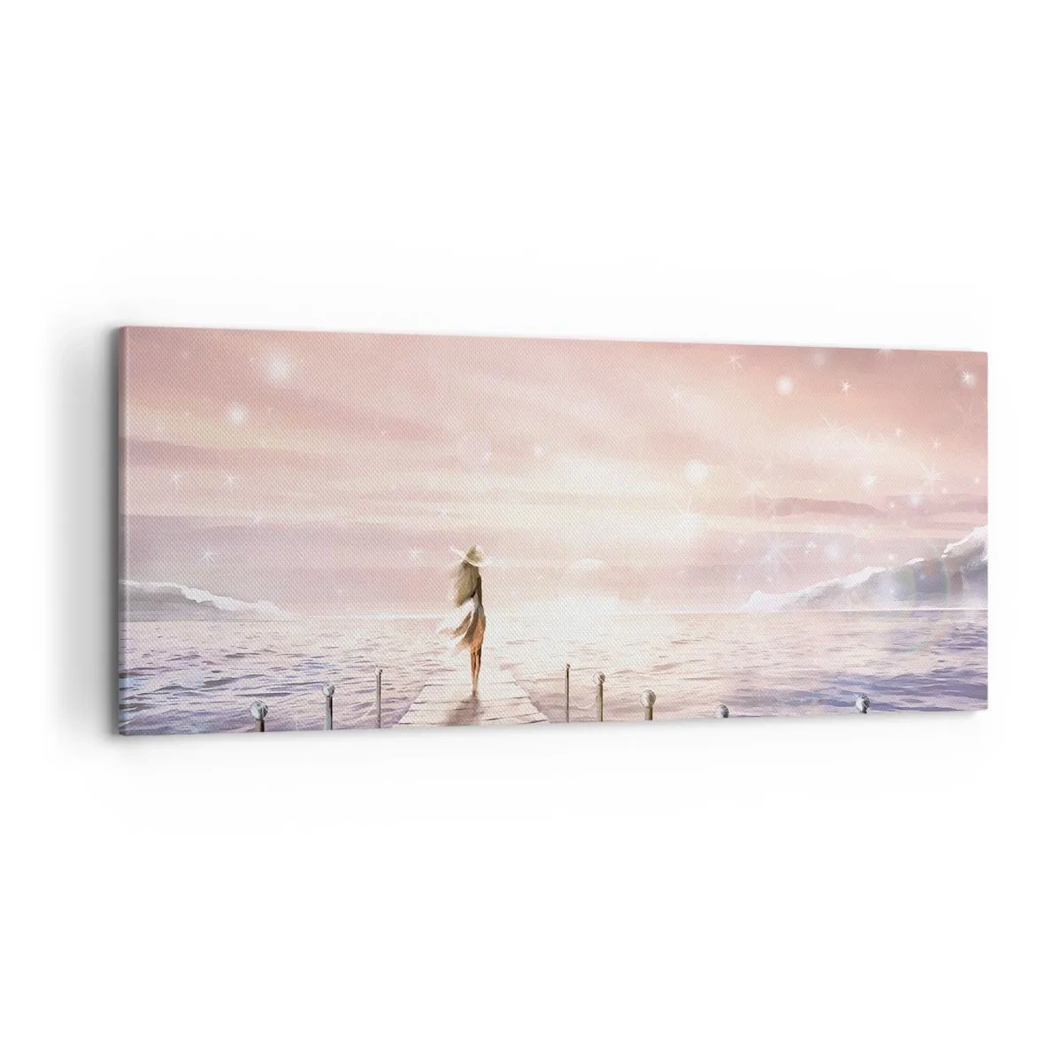 Bild auf Leinwand - Leinwandbild - Im Licht eines Traums - 100x40 cm