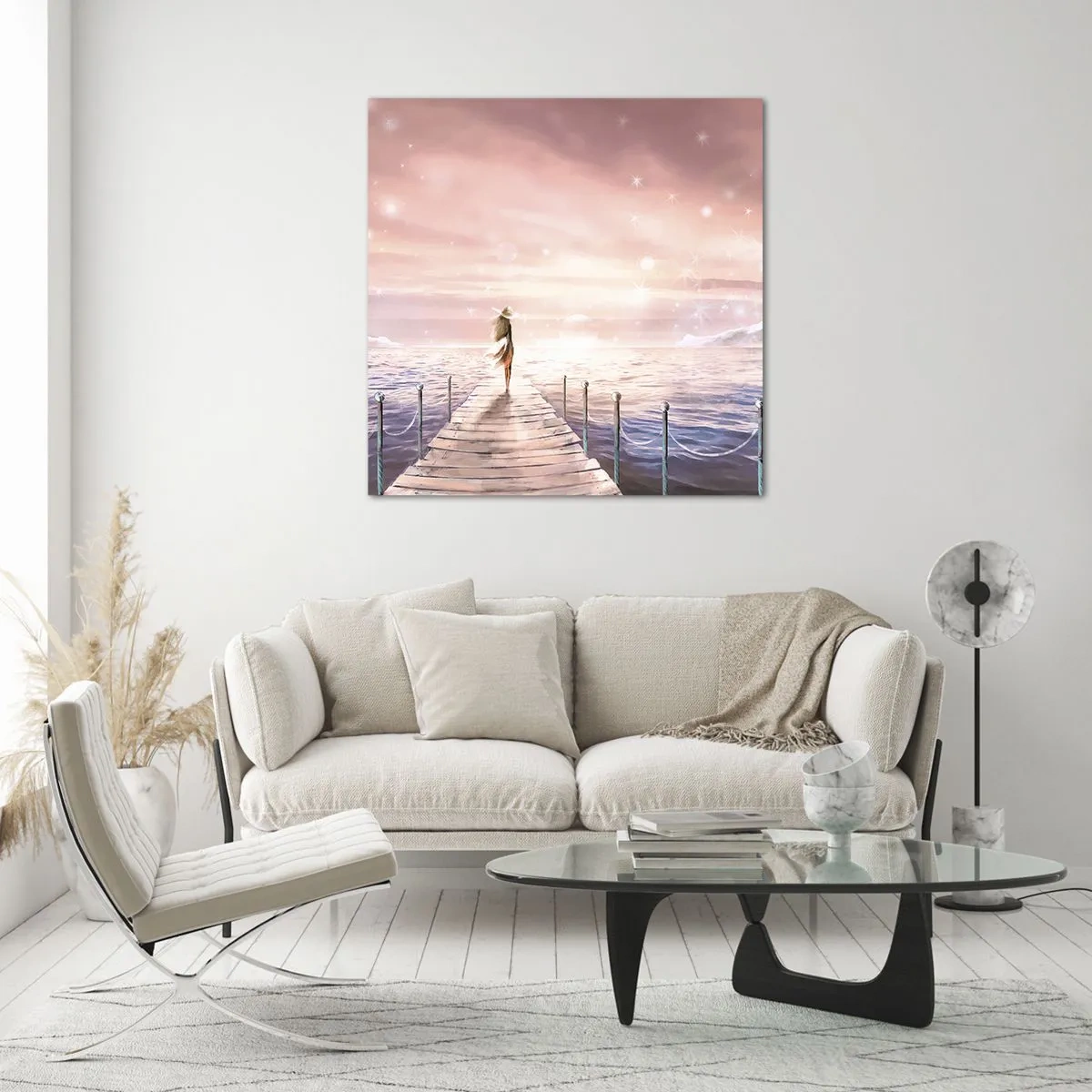 Glasbild - Bild auf glas - Im Licht eines Traums - 50x50 cm