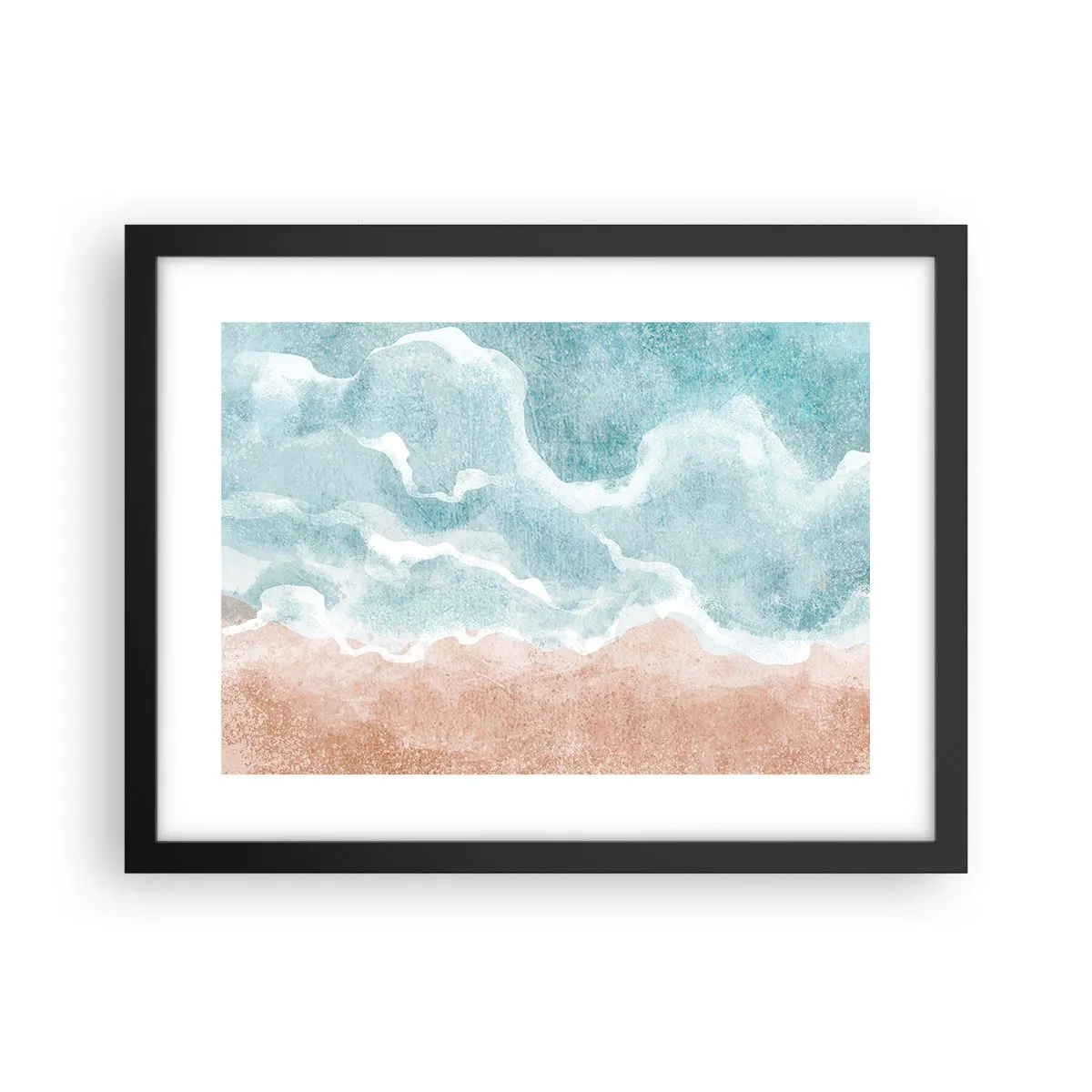Poster in einem schwarzem Rahmen - Cloud-Abstraktion - 40x30 cm