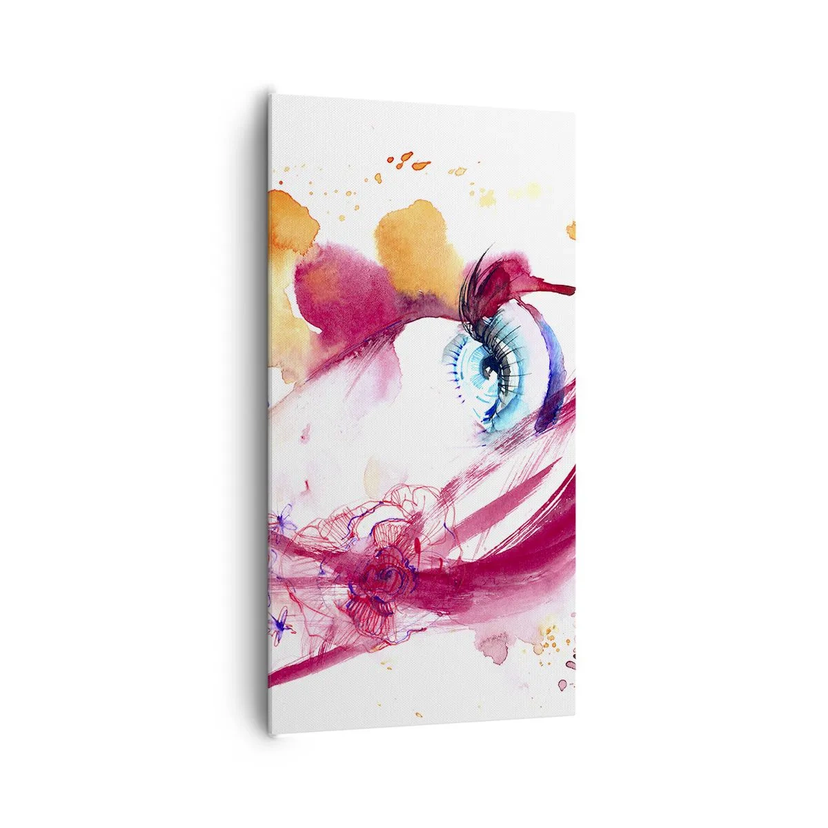 Bild auf Leinwand - Leinwandbild - Die Welt gedeiht in der Nähe - 65x120 cm