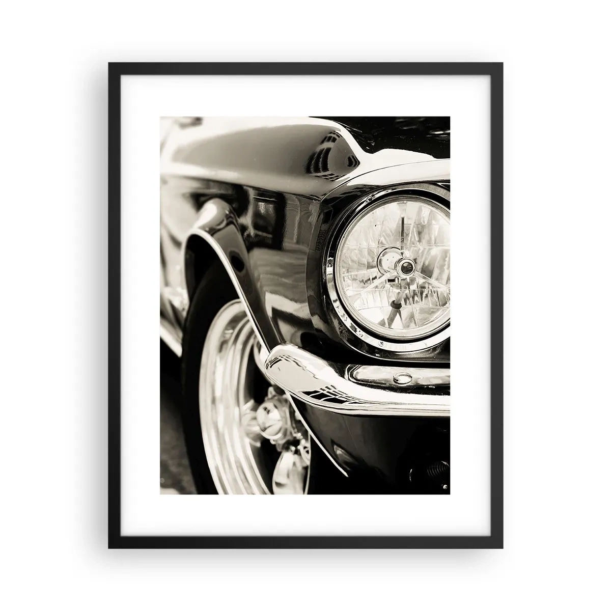 Poster in einem schwarzem Rahmen - Dauerhafter Glanz - 40x50 cm