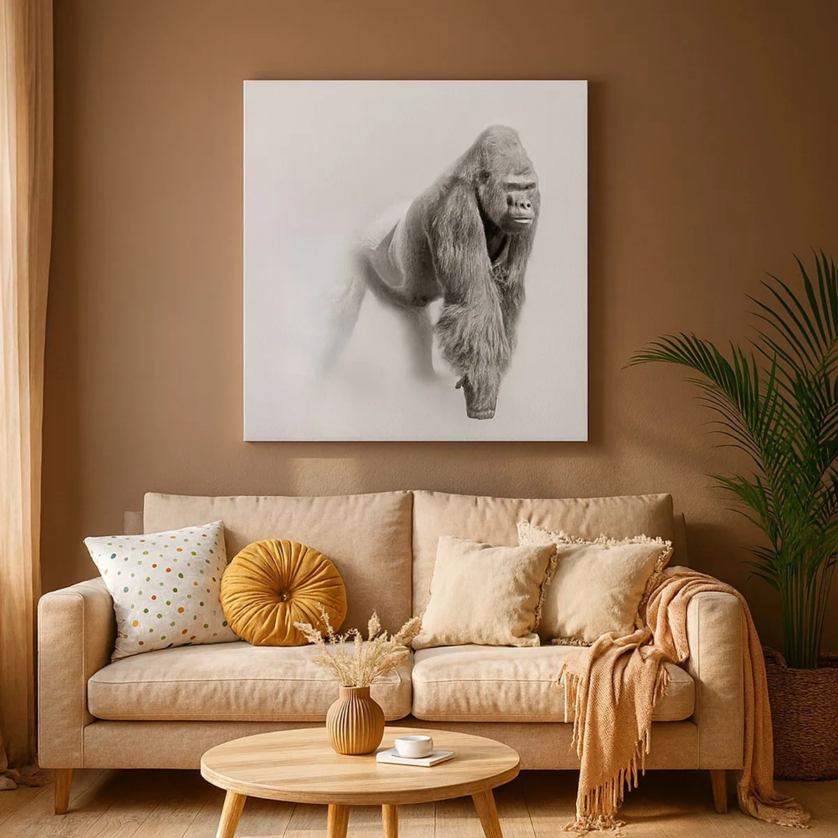 Bild auf Leinwand - Leinwandbild - Zuversichtlich in seiner Stärke - 30x30 cm