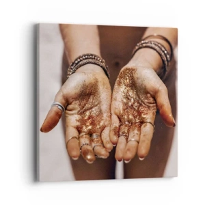 Bild auf Leinwand - Leinwandbild - Ein Geschenk für dich - 40x40 cm