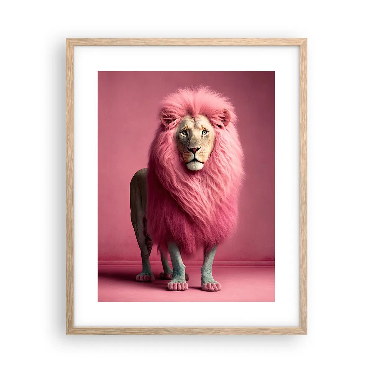 Poster in einem Rahmen aus heller Eiche - Und du hast keine Angst mehr - 40x50 cm