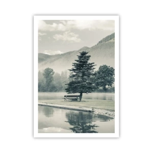 Poster - Der See schläft noch - 70x100 cm