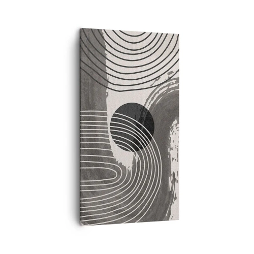 Bild auf Leinwand - Leinwandbild - Oval gewinnt - 45x80 cm