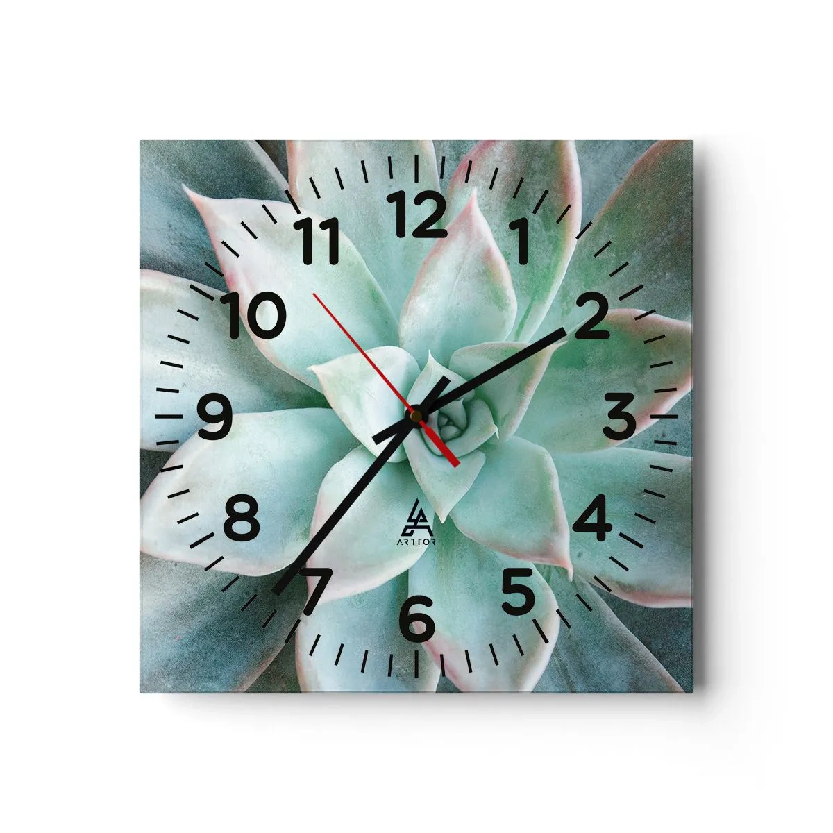 Wanduhr - Glasuhr - Das Herz der Wüste - 40x40 cm