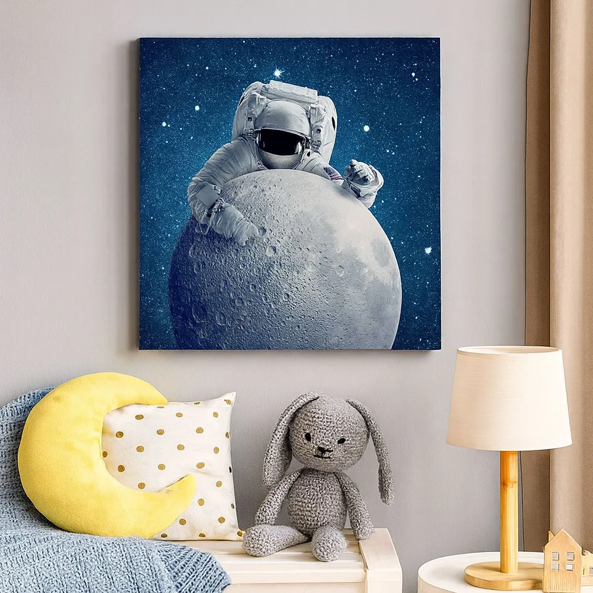 Bild auf Leinwand - Leinwandbild - Weltraumjoker - 30x30 cm