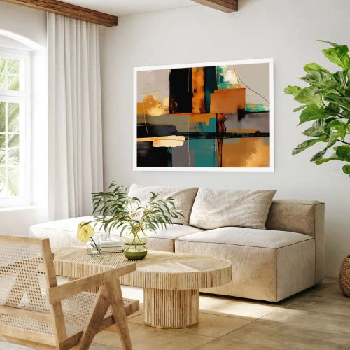 Poster - Abstraktion – Licht und Schatten - 91x61 cm