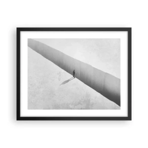 Poster in einem schwarzem Rahmen - Klares Ziel - 50x40 cm