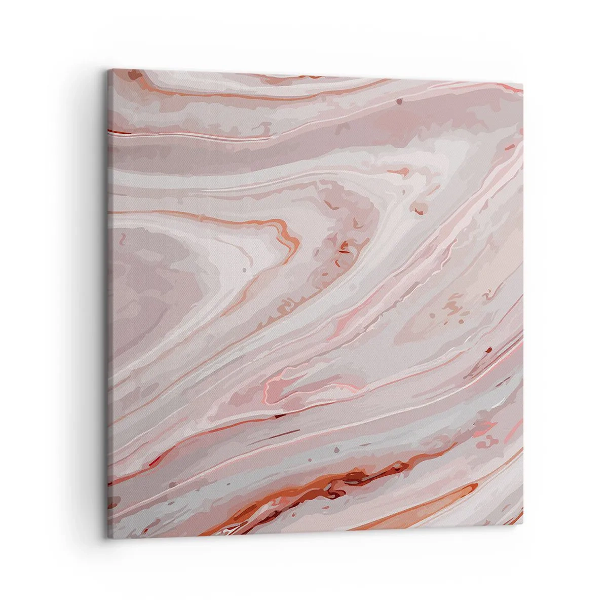 Bild auf Leinwand - Leinwandbild - Rosa Flüssigkeit - 50x50 cm