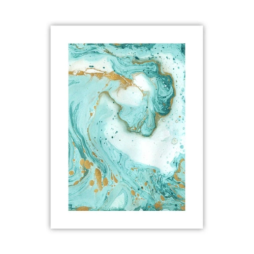 Poster - Unter der großen Welle der Edo-Ära - 30x40 cm